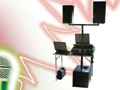Die Discoanlage für wenig Platz
